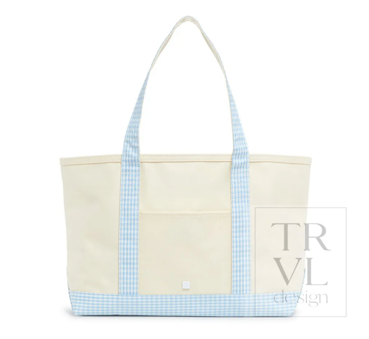TRVL Canvas Tote Mist Trim