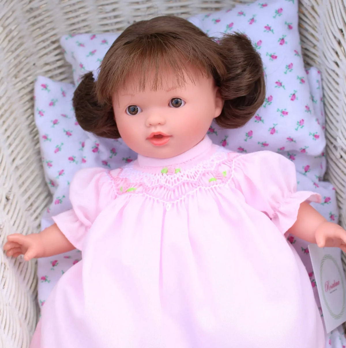 Rosalini Bella Doll Brunette Pink Dress