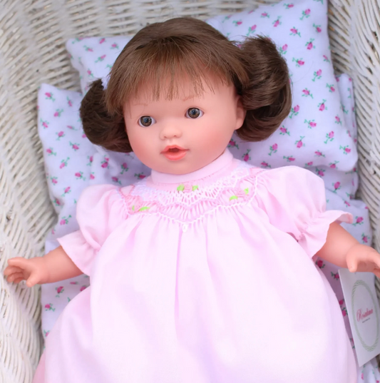 Rosalini Bella Doll Brunette Pink Dress