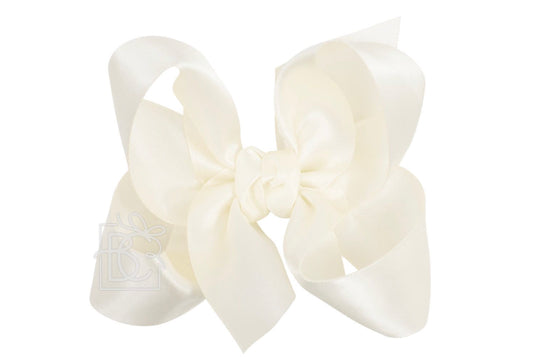 Satin Large Double Knot Bow Clip