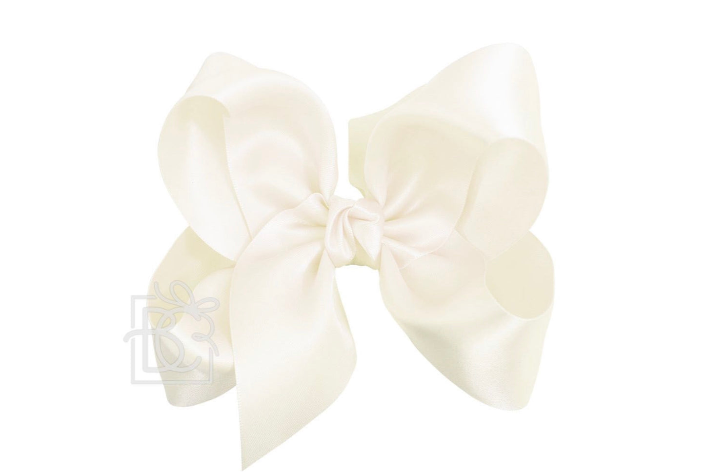 Satin Huge Double Knot Bow Clip