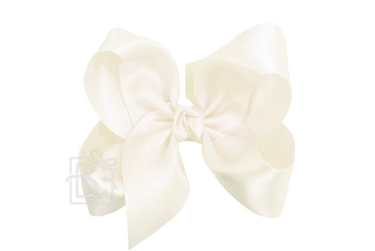 Satin Huge Double Knot Bow Clip