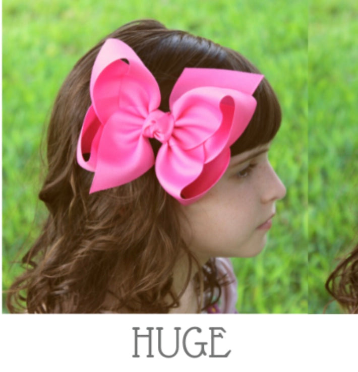 Satin Huge Double Knot Bow Clip