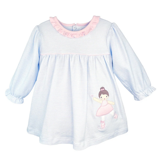 Sweet Ballerina Applique Dress