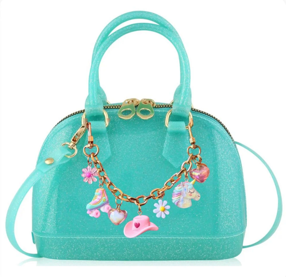 Cate Aqua Sparkle Purse