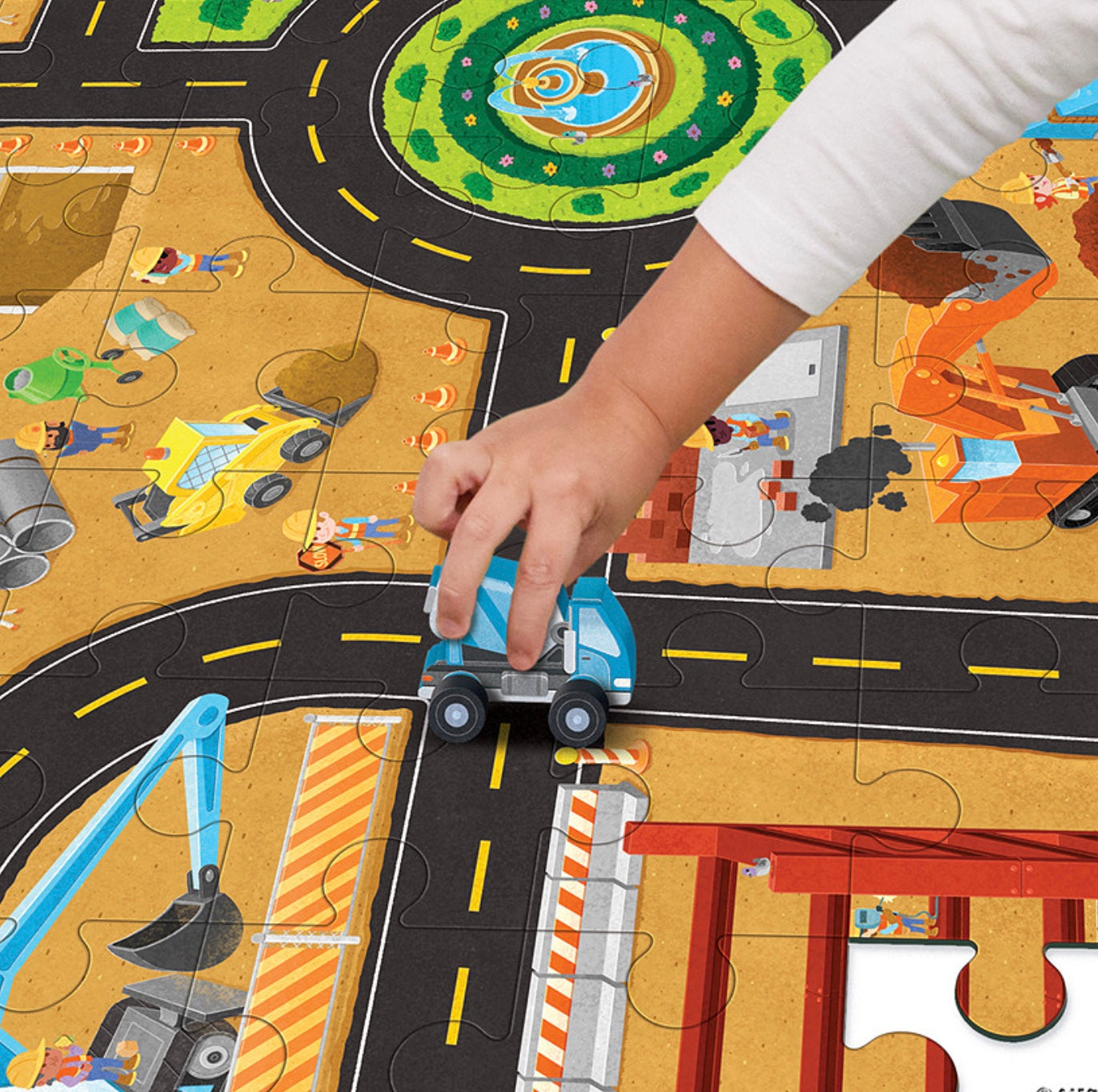 Construction Site Puzzle & Play