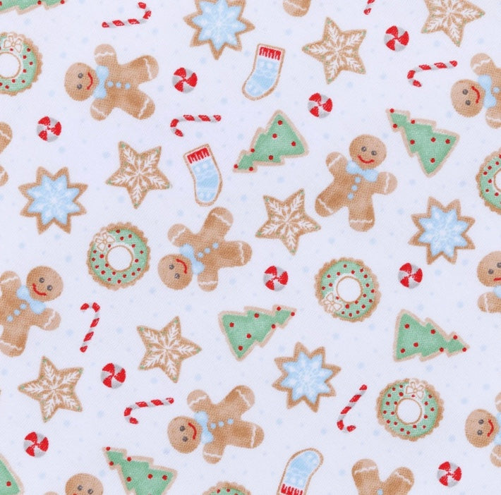 Frosted Wonderland Zip Footie - Blue