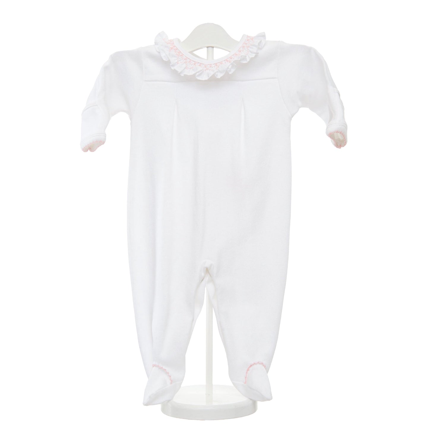 Lucy's Smocked Neck Footie