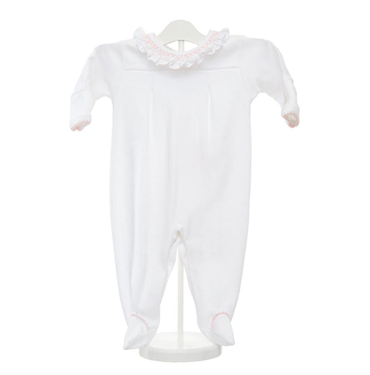 Lucy's Smocked Neck Footie