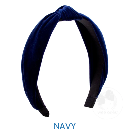 Velvet Wrap Headband W/Knot