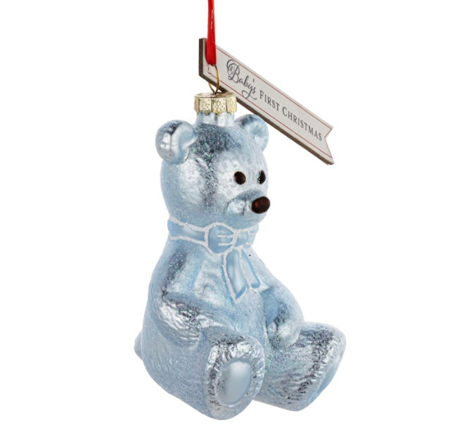 First Christmas Blue Bear Ornament