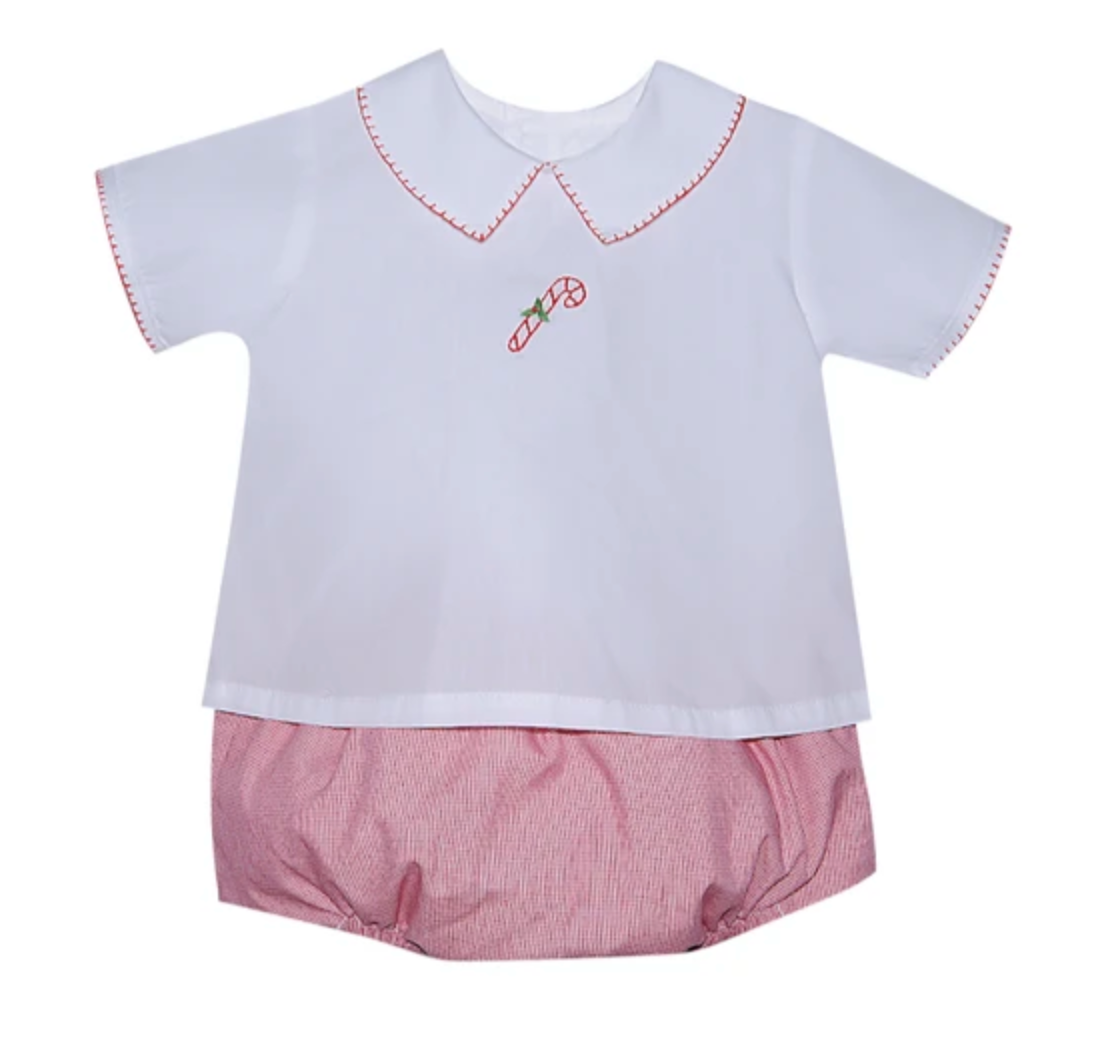 Candy Cane Boys Diaper Set