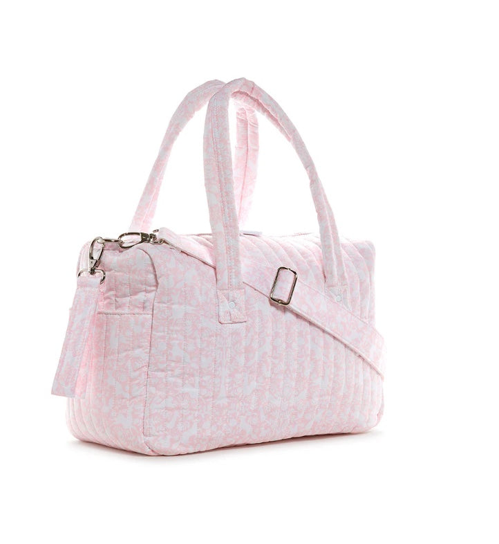 TRVL Quilted Woodland Pink Stroller Bag