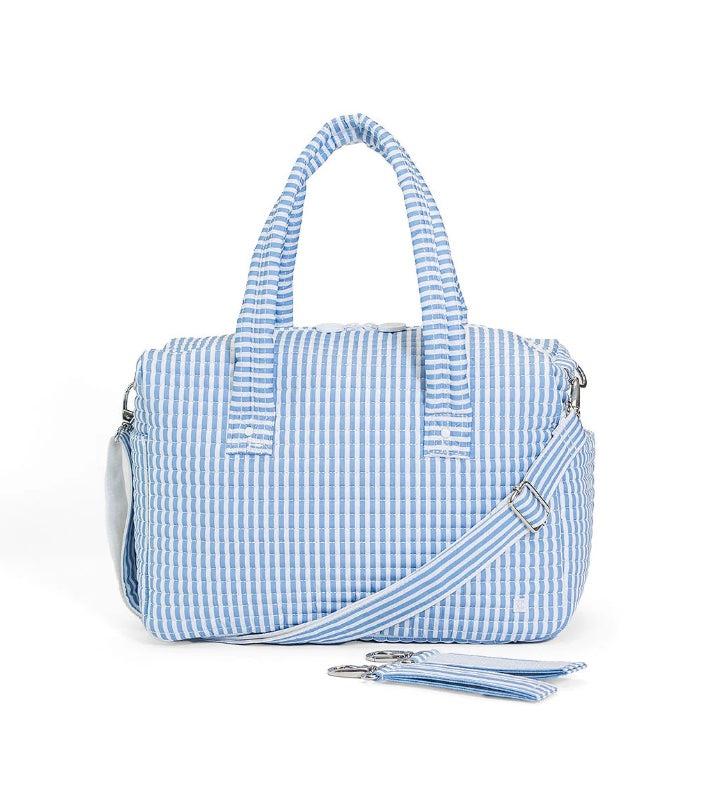 TRVL Chambray Stripe Stroller Bag