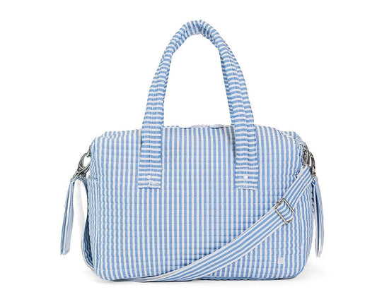 TRVL Chambray Stripe Stroller Bag