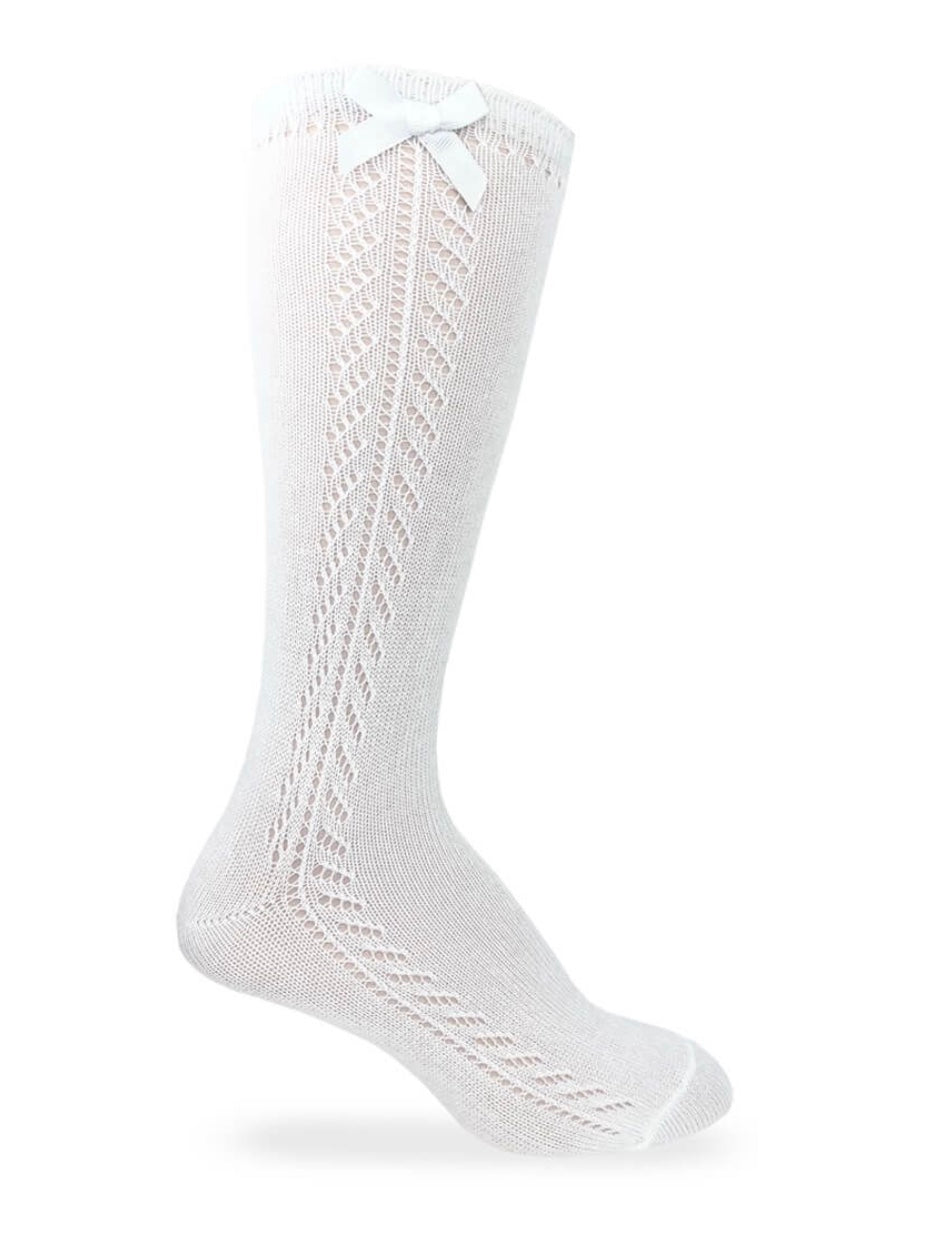 Jefferies Pointelle Bow Knee High
