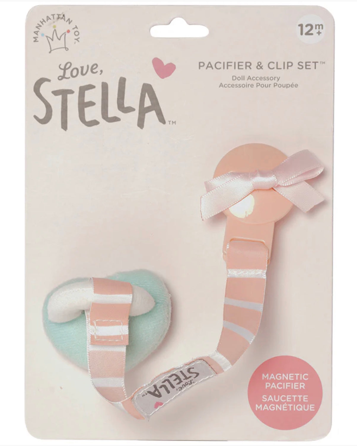 Love, Stella Pacifier and Clip