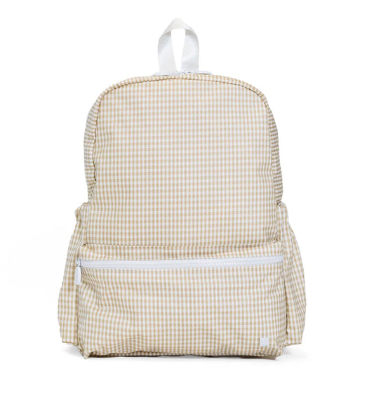 TRVL NEW Gingham Khaki Backpack