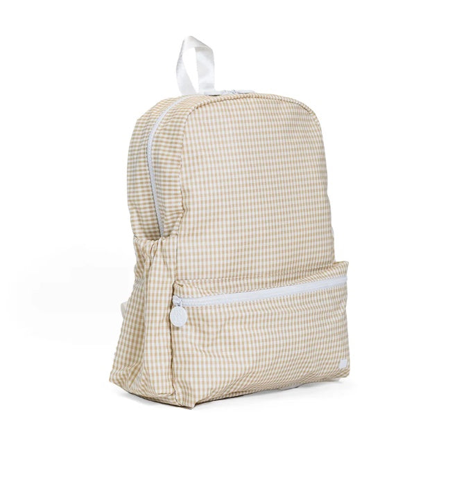 TRVL NEW Gingham Khaki Backpack
