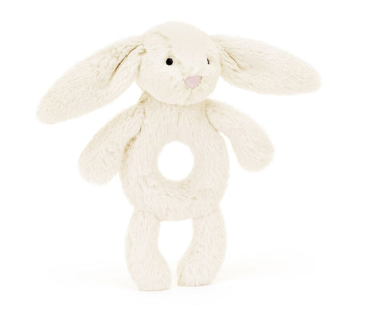 Bashful Cream Bunny Rattle