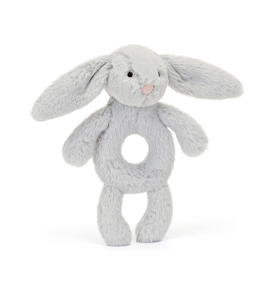 Bashful Grey Bunny Rattle