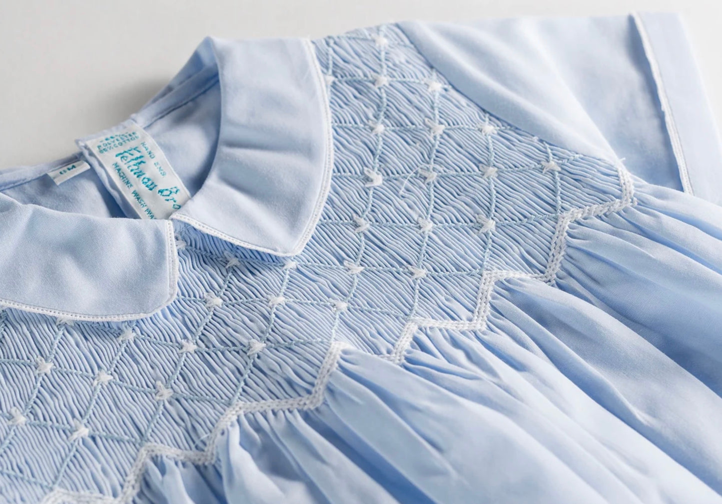 Blue Diamond Smocked Bubble 23955