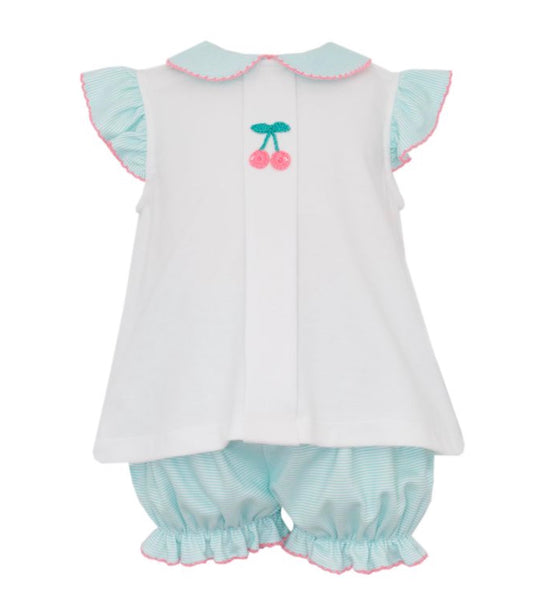 Cherry Knit Bloomer Set