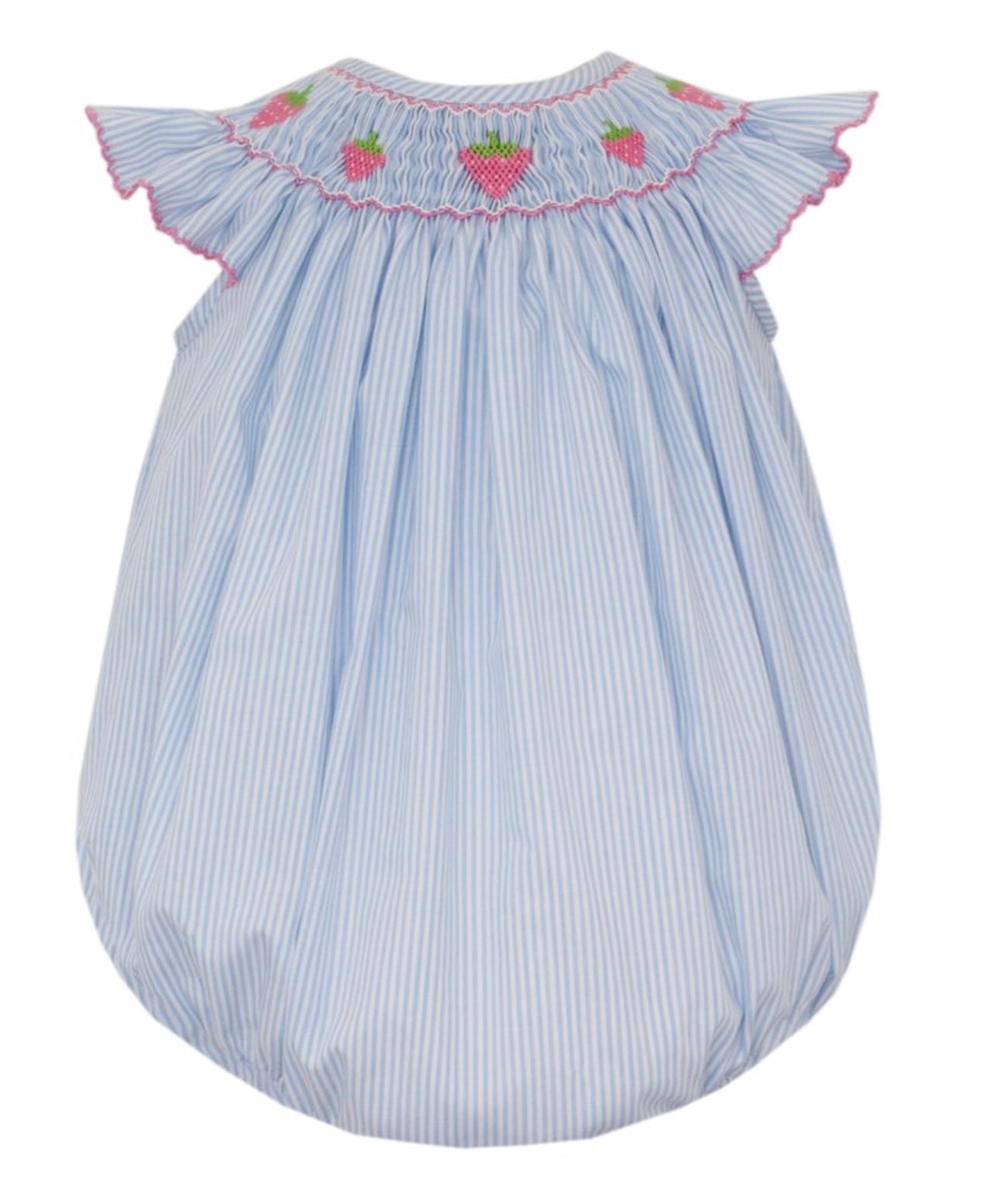 Susie's Smocked Strawberry  Bubble
