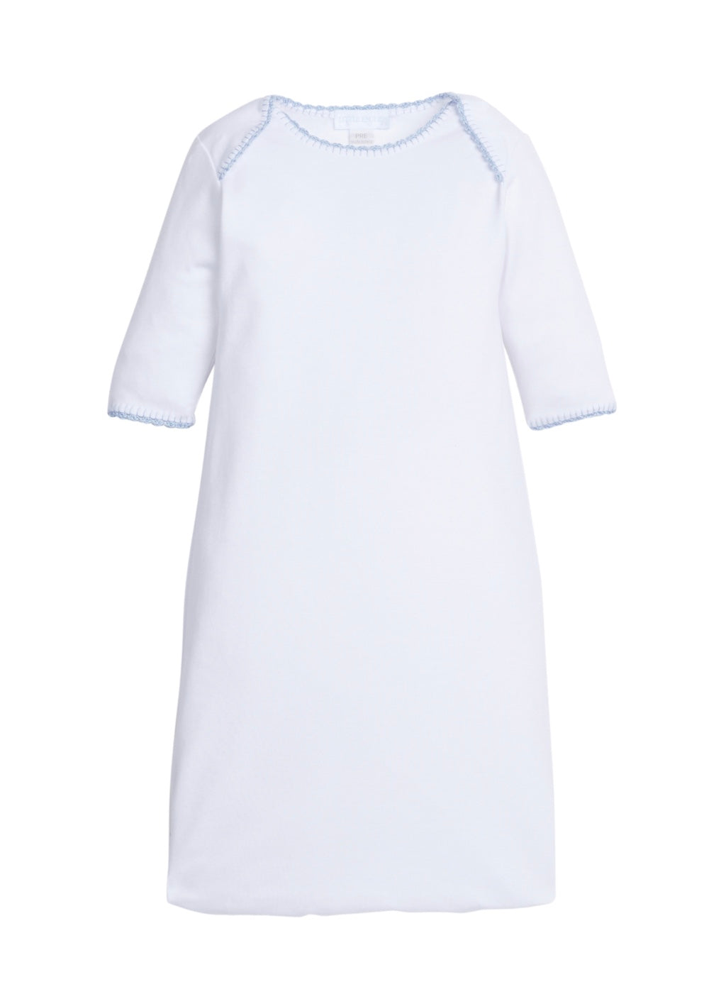 Crochet Edge Gown- Light Blue