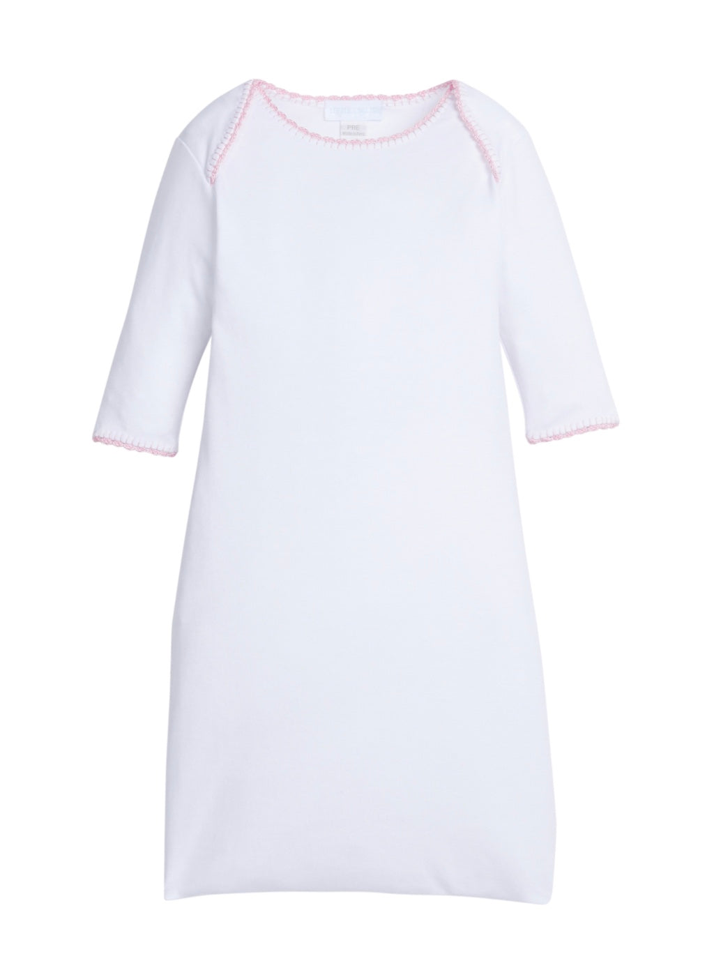 Crochet Edge Gown - Light Pink