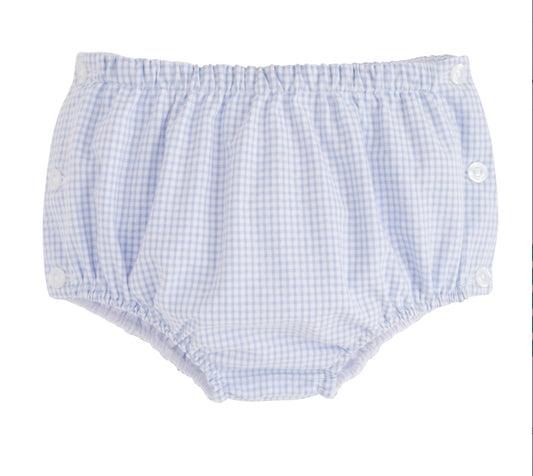 Blue Gingham Diaper Cover