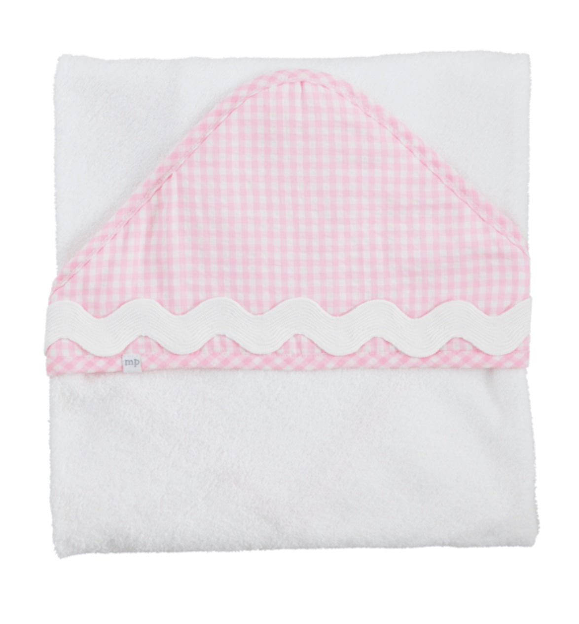 Pink Gingham Hooded Towel
