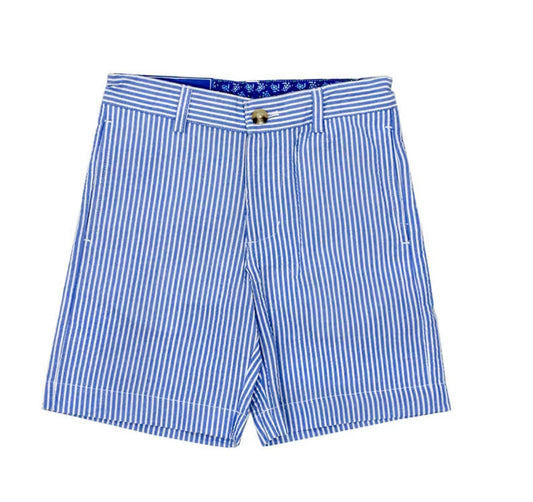 J. Bailey Blue Seersucker Stripe Short