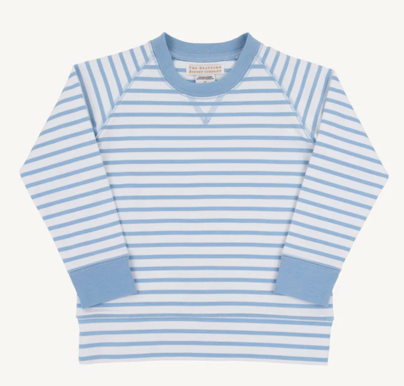 Cassidy Comfy Crewneck -Sarasota Sky Stripe