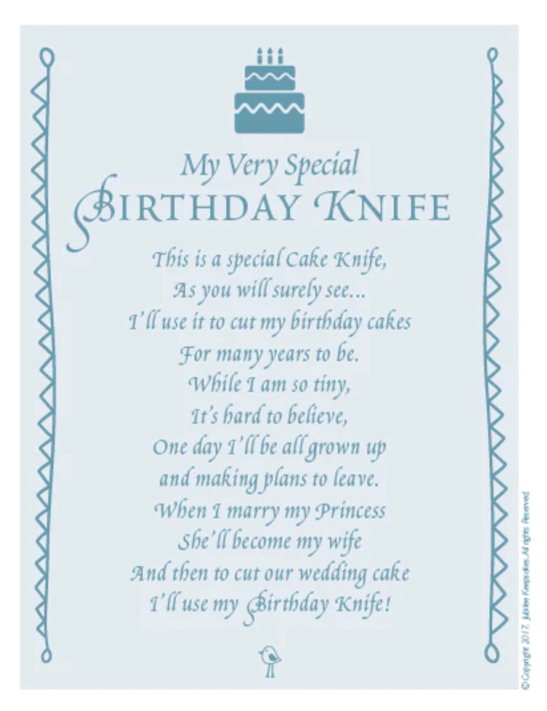 Boys Birthday Knife