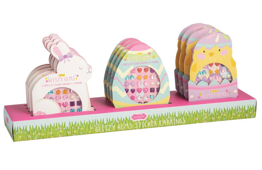 Easter Glitzy Stick on Earrings