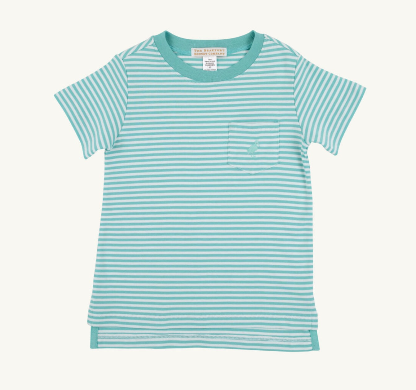 Carter Crewneck - Turks Teal Stripe