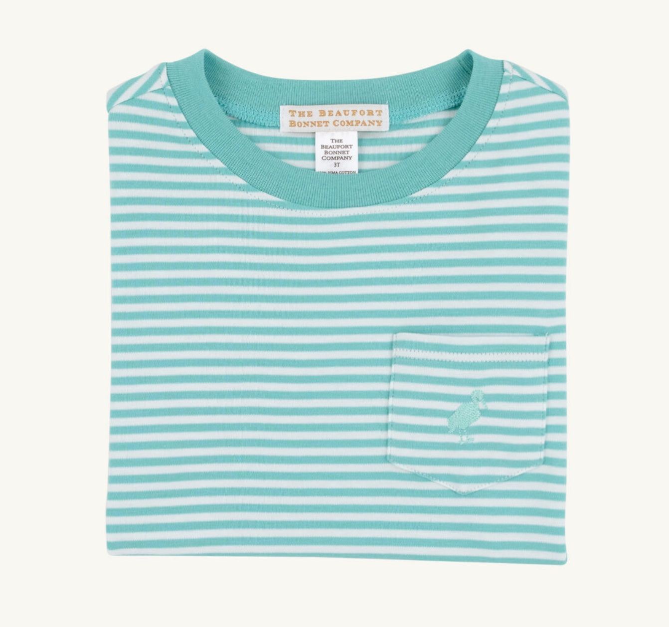 Carter Crewneck - Turks Teal Stripe