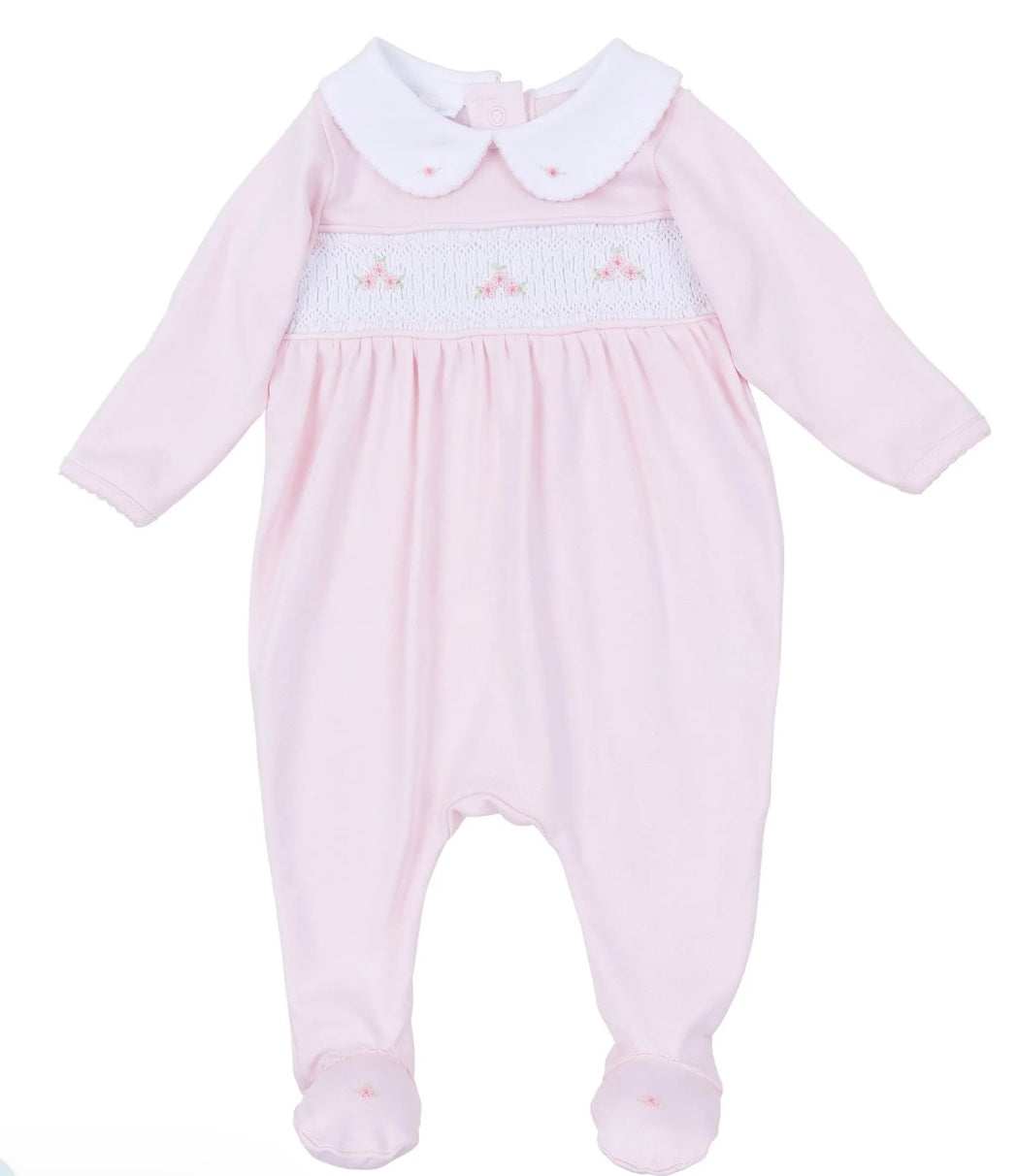 Willow's Classics Smocked Footie - Pink