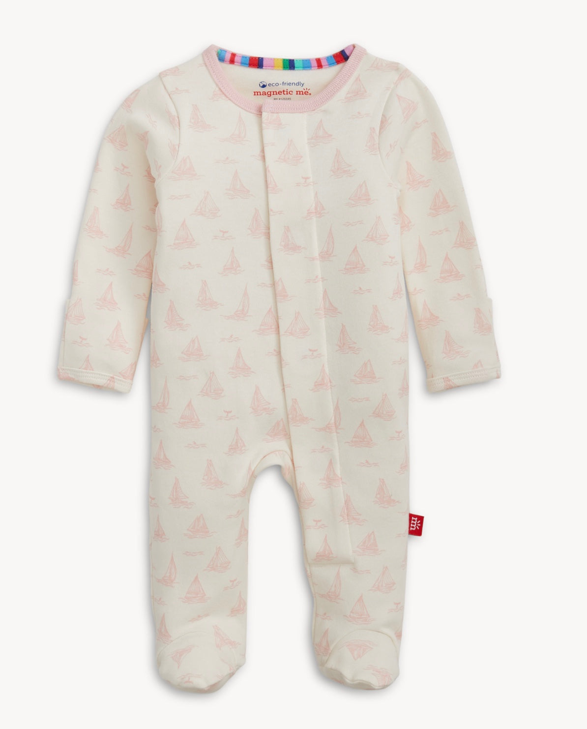 Pink Tiny Tides Footie