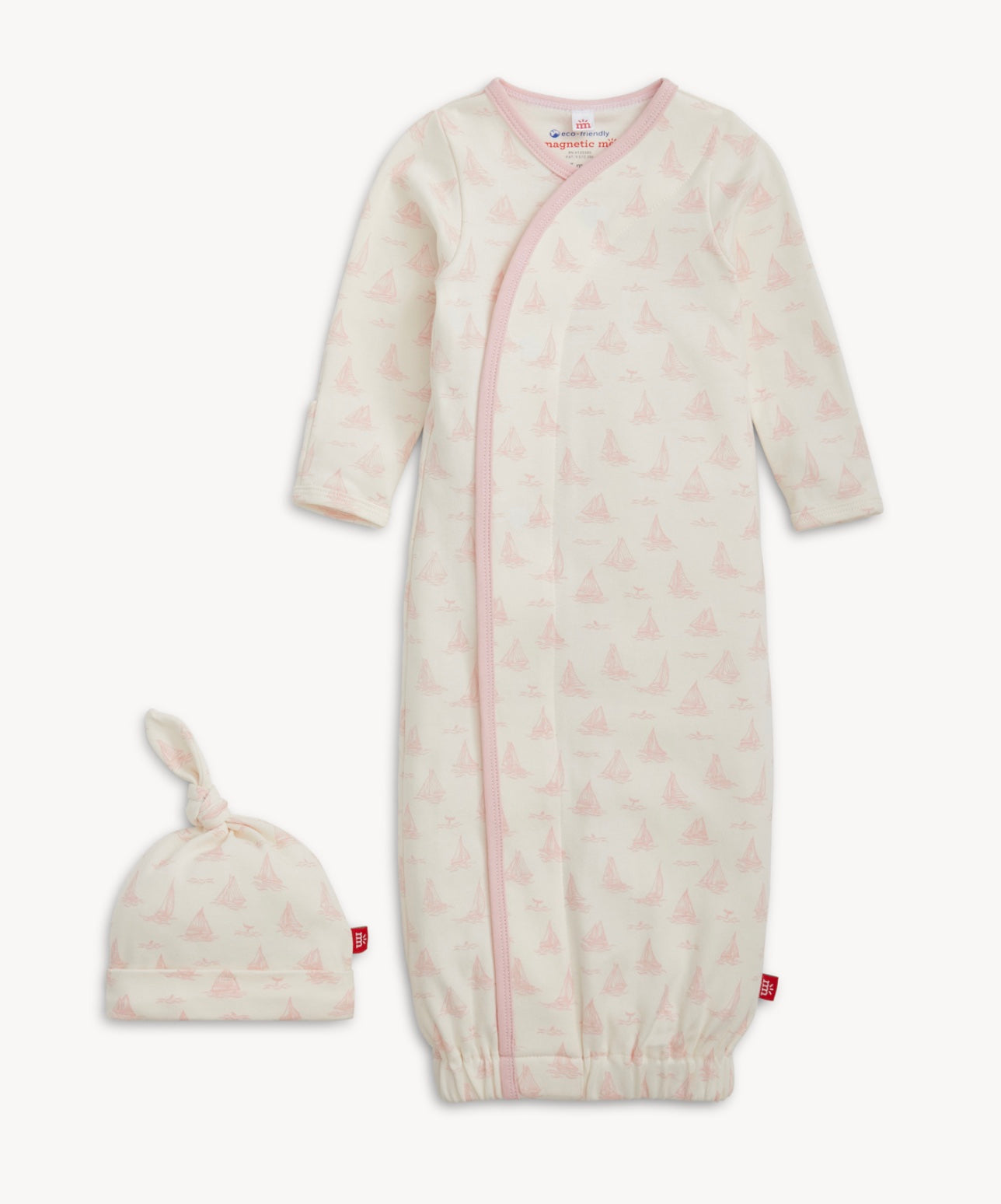 Pink Tiny Tides Gown + Hat
