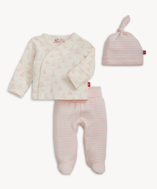 Pink Tiny Tides Kimono Set