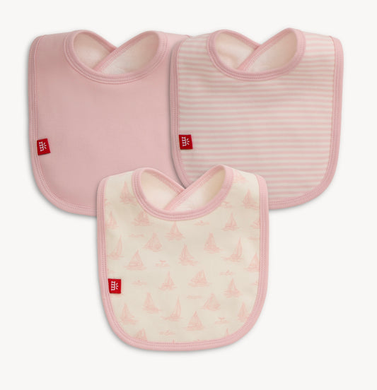 Pink Tiny Tides Bib 3-Pack