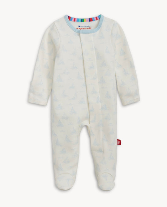 Blue Tiny Tides Footie