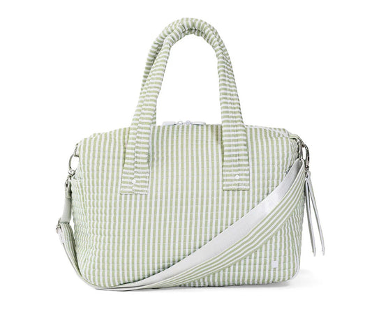 TRVL Quilted Stripe Sage Stroller Bag