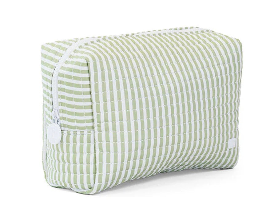 TRVL Quilted Stripe Sage Everyday Bag