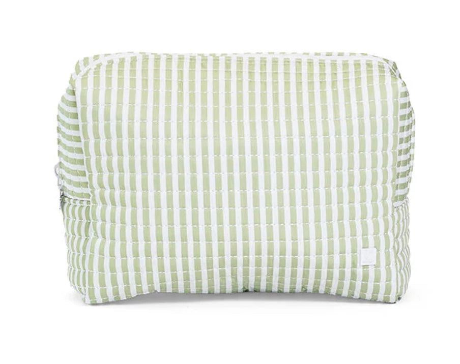 TRVL Quilted Stripe Sage Everyday Bag