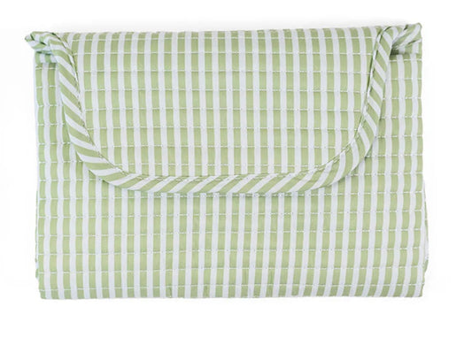 TRVL Quilted Stripe Sage Changing Mat