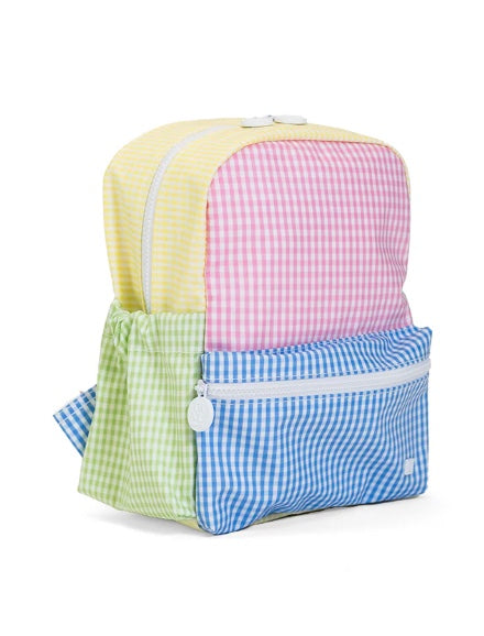 TRVL Pink Patch Gingham Mini Backer
