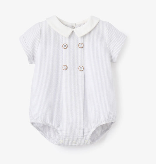 Blue Front Button Bubble